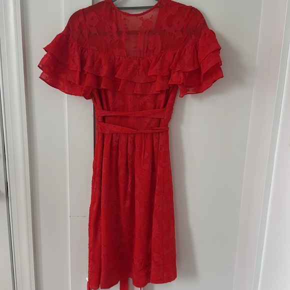 NWT Rebecca Taylor Clip Silk-Blend A-Line Dress Size 0 - Picture 9 of 12